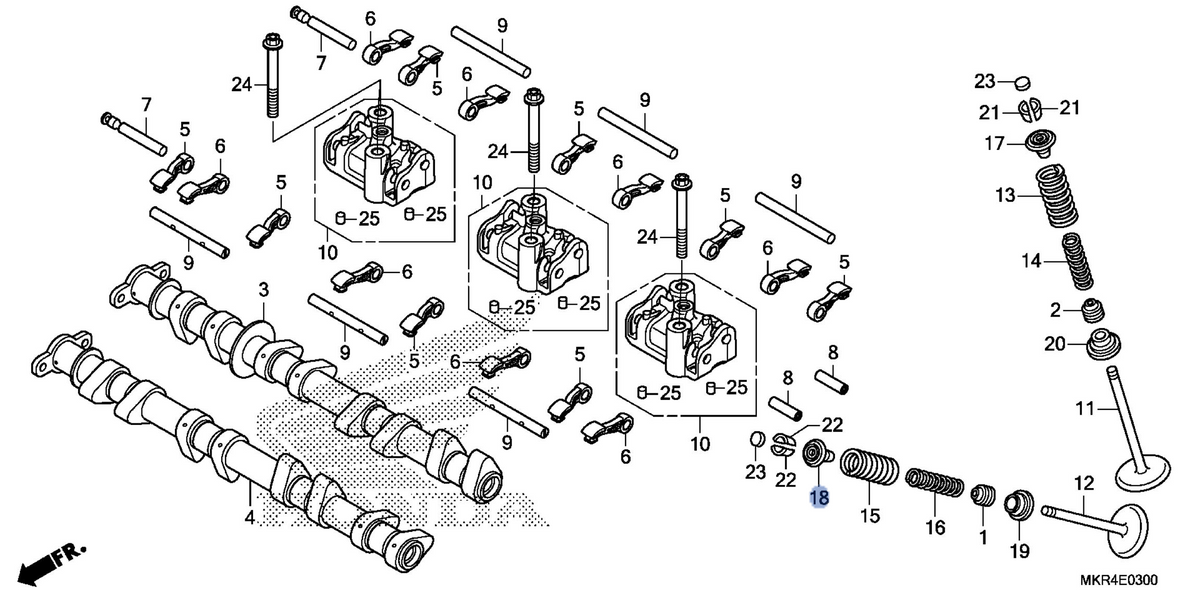 Honda OEM part 14772-MKR-D10