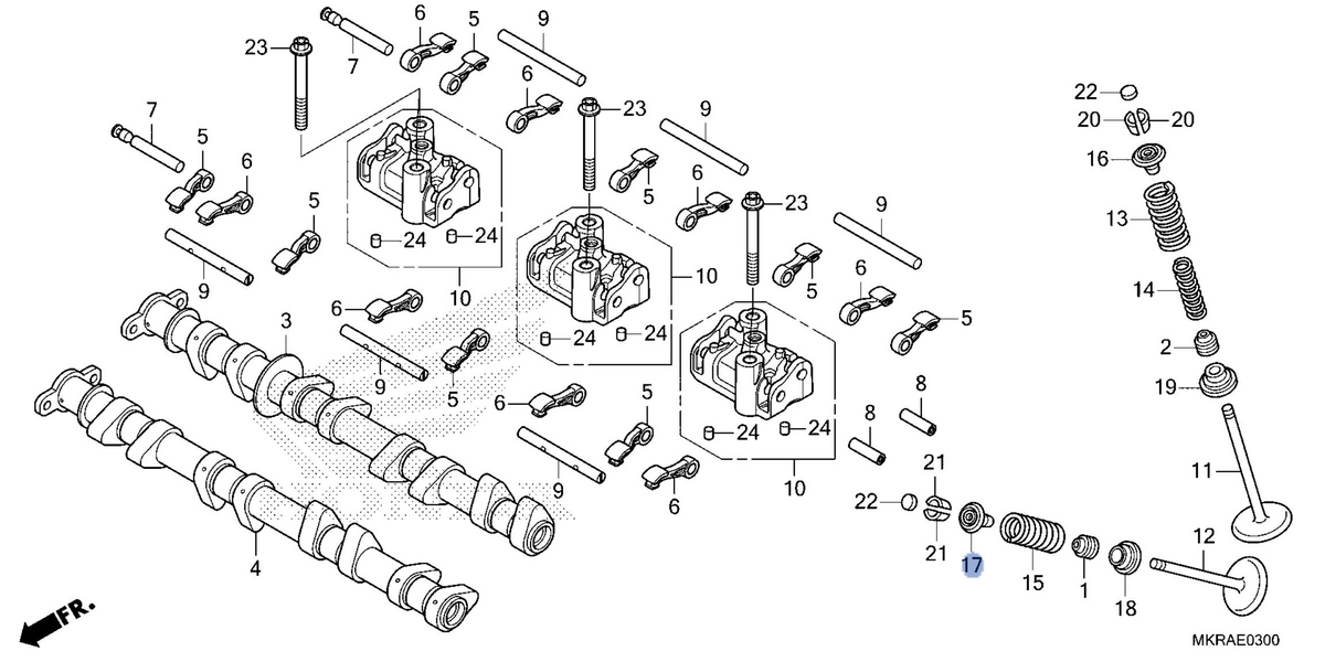 Honda OEM part 14772-MKR-DH0