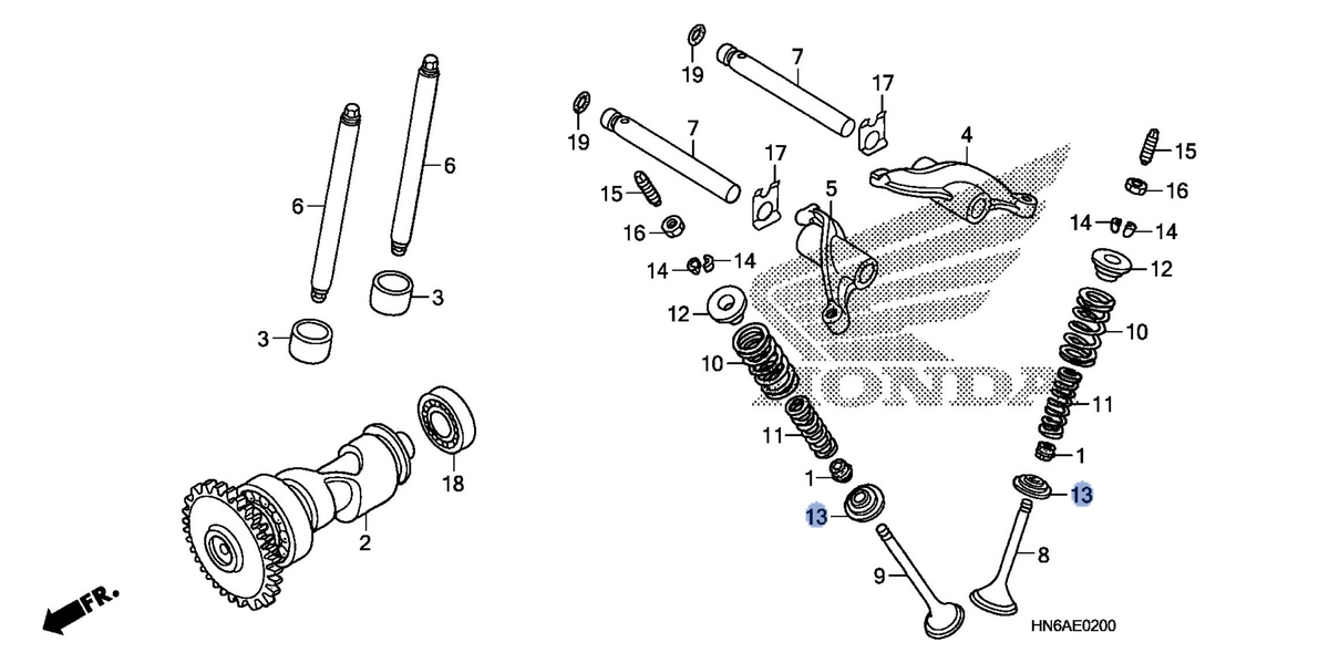 Honda OEM part 14775-HM8-A40