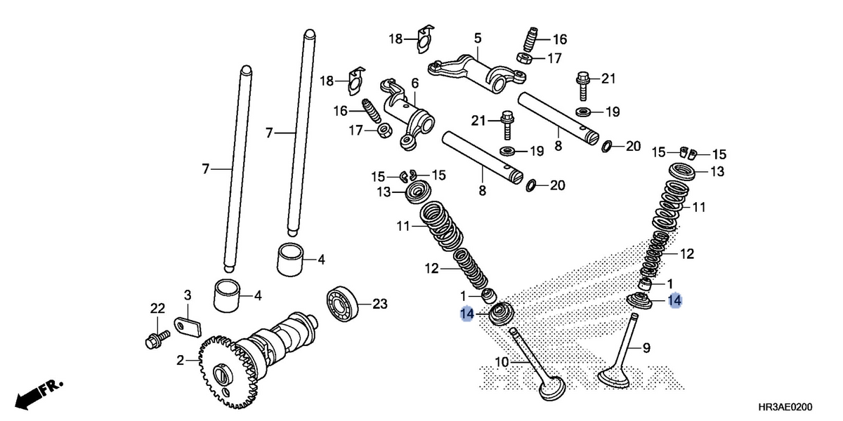 Honda OEM part 14775-HP0-A00
