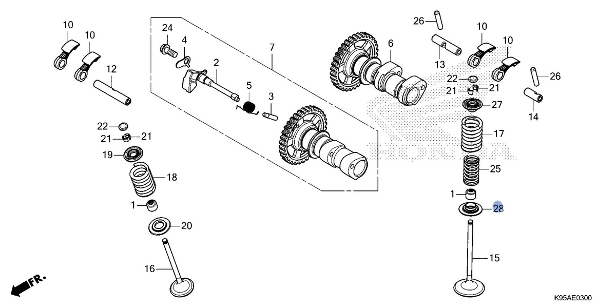 Honda OEM part 14775-K95-AA0