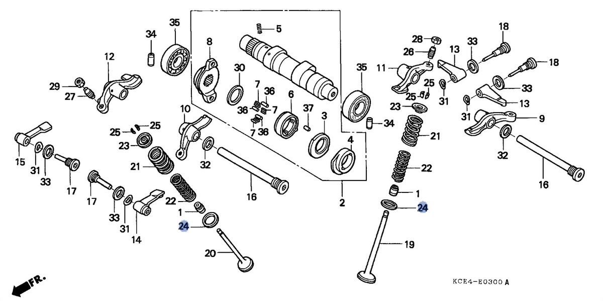 Honda OEM part 14775-KCZ-000