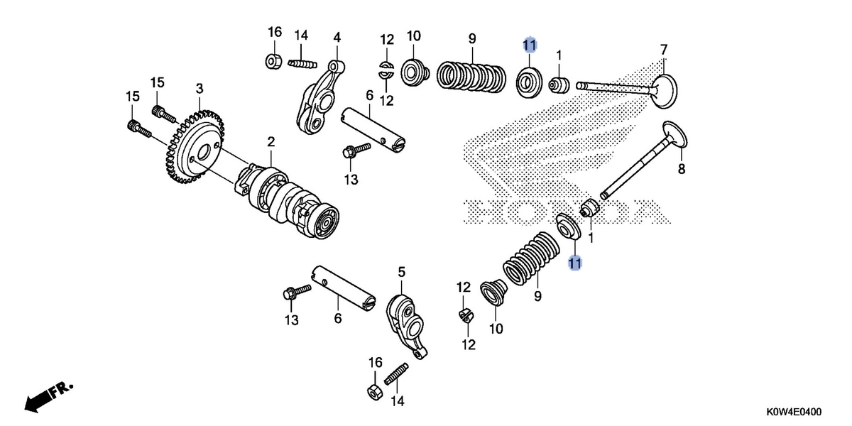 Honda OEM part 14775-KZR-600
