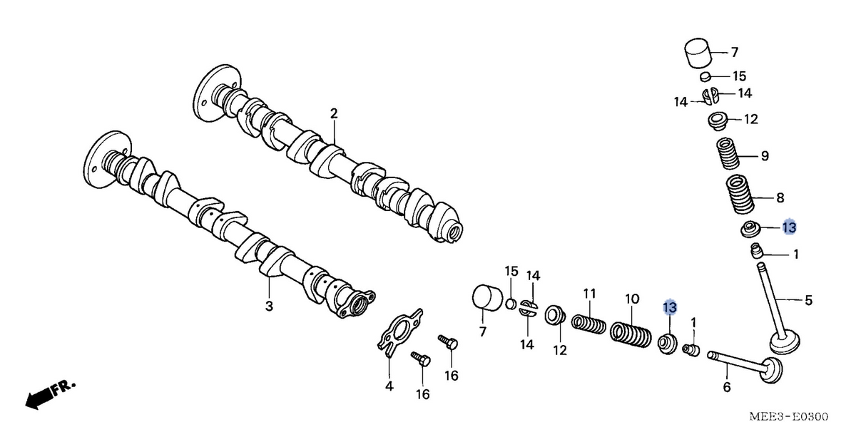 Honda OEM part 14775-MEE-000