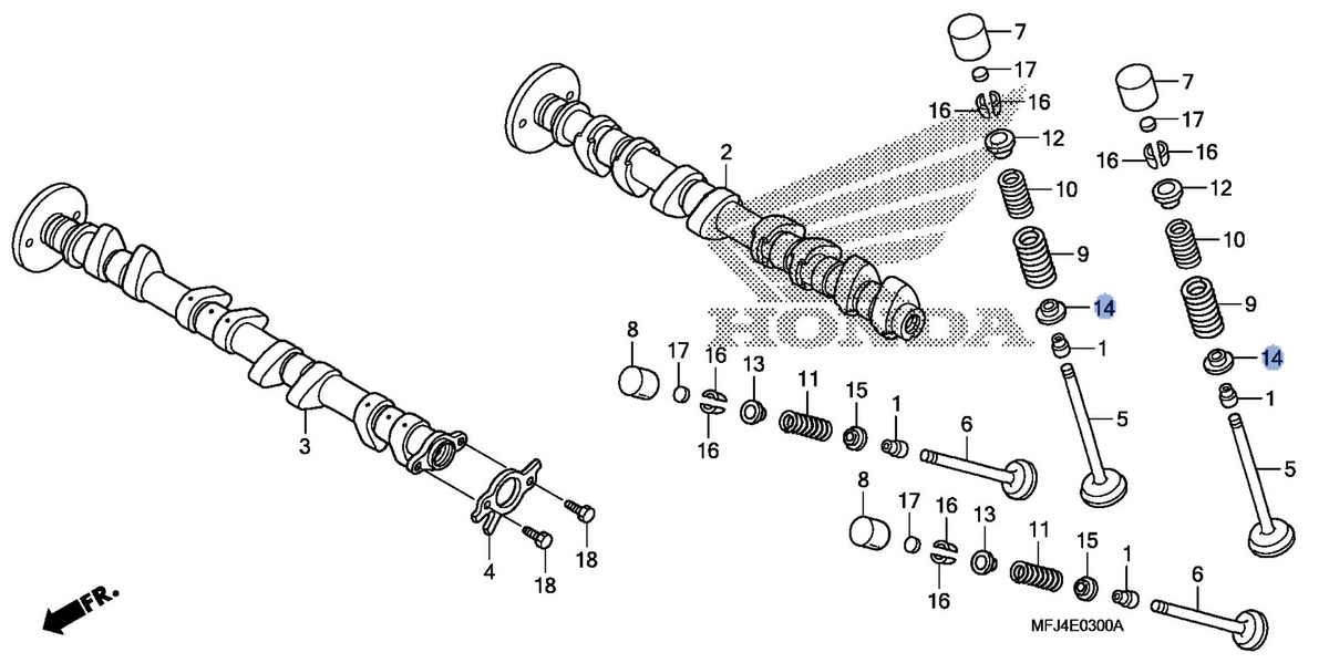 Honda OEM part 14775-MFJ-D00