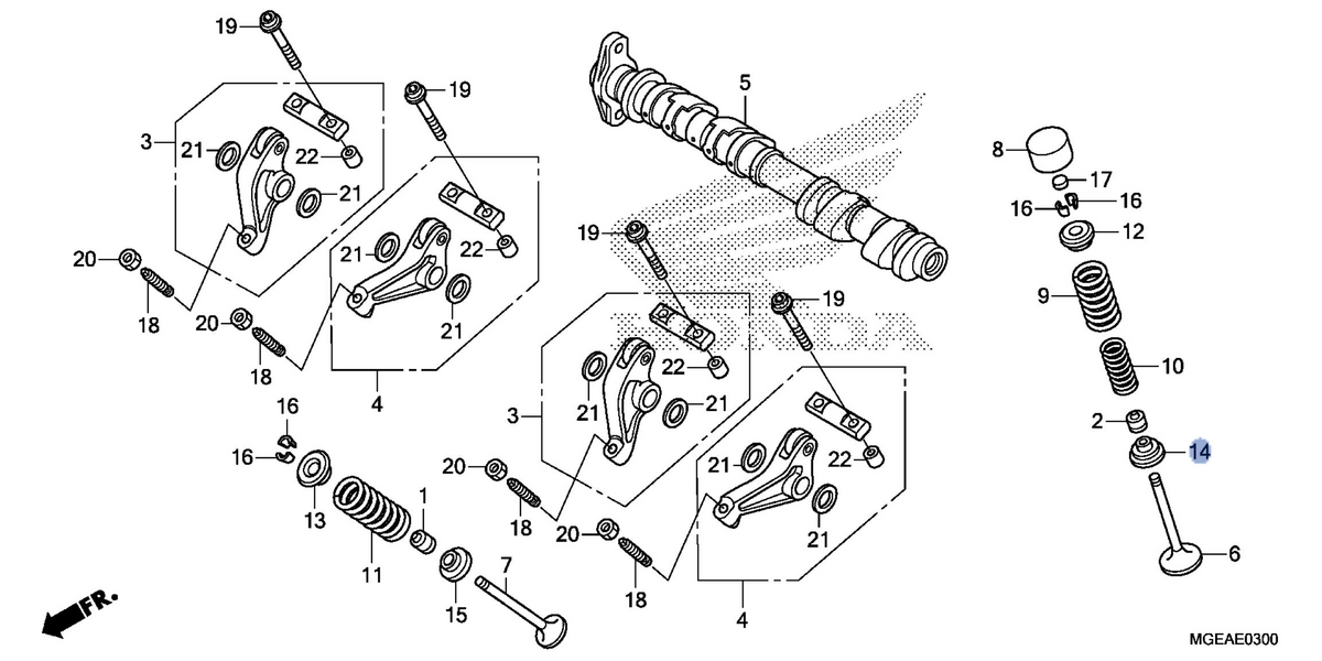Honda OEM part 14775-MGE-000