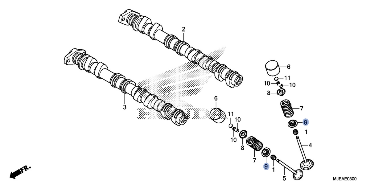 Honda OEM part 14775-MJE-D00