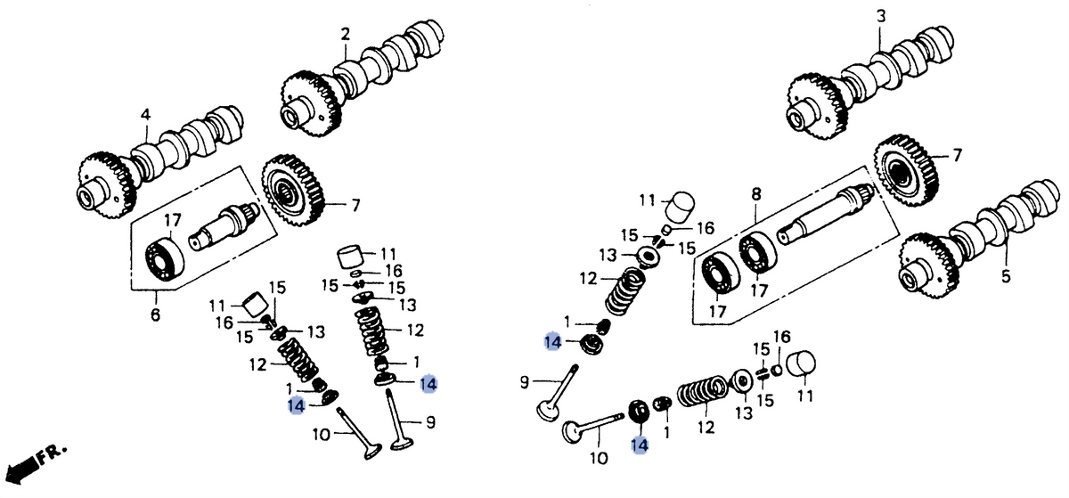 Honda OEM part 14775-MT3-000