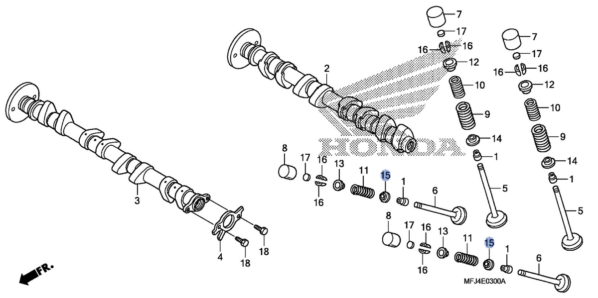 Honda OEM part 14776-MFJ-D00
