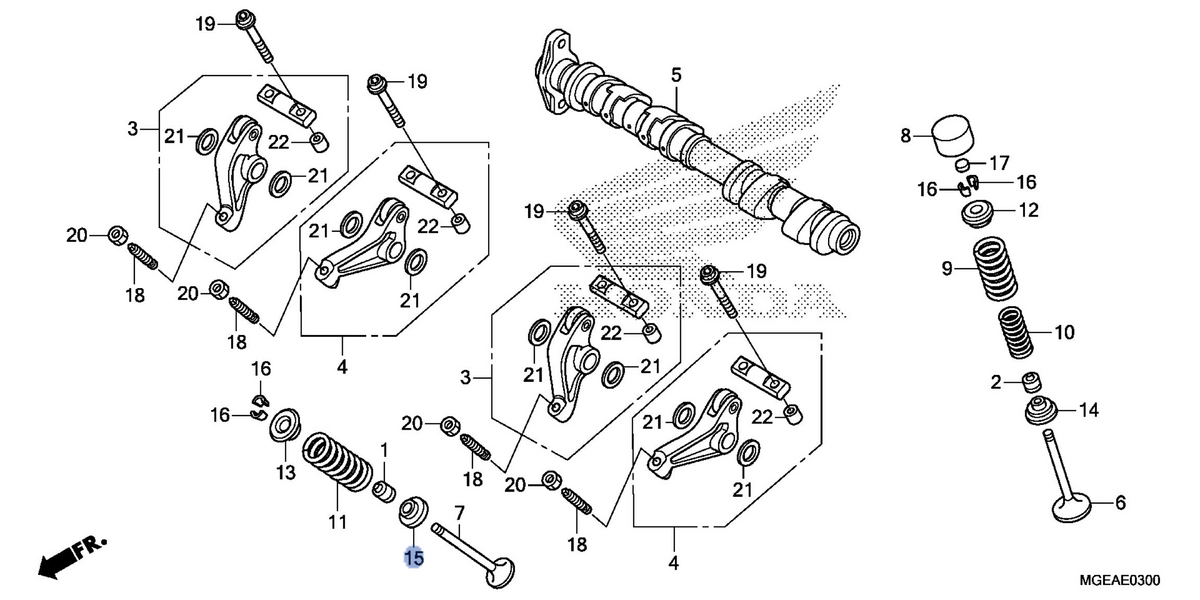 Honda OEM part 14776-MGE-000