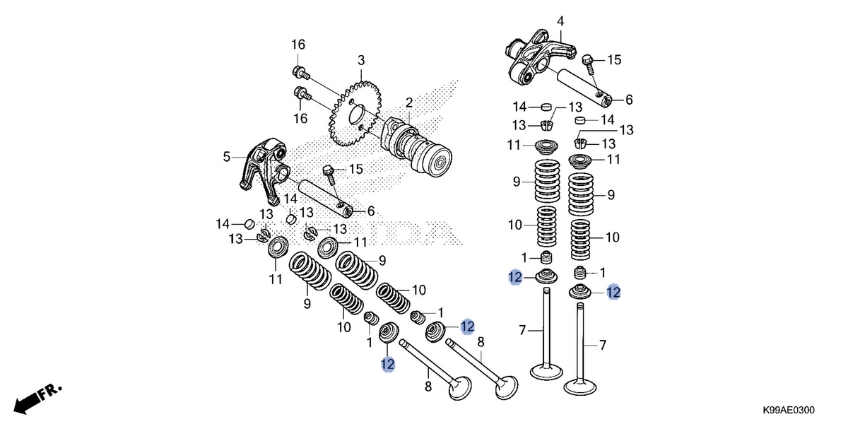 Honda OEM part 14777-K2K-D00