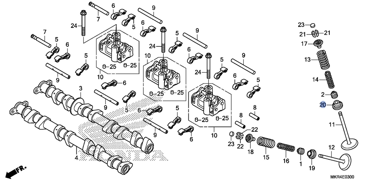 Honda OEM part 14777-MKR-D10
