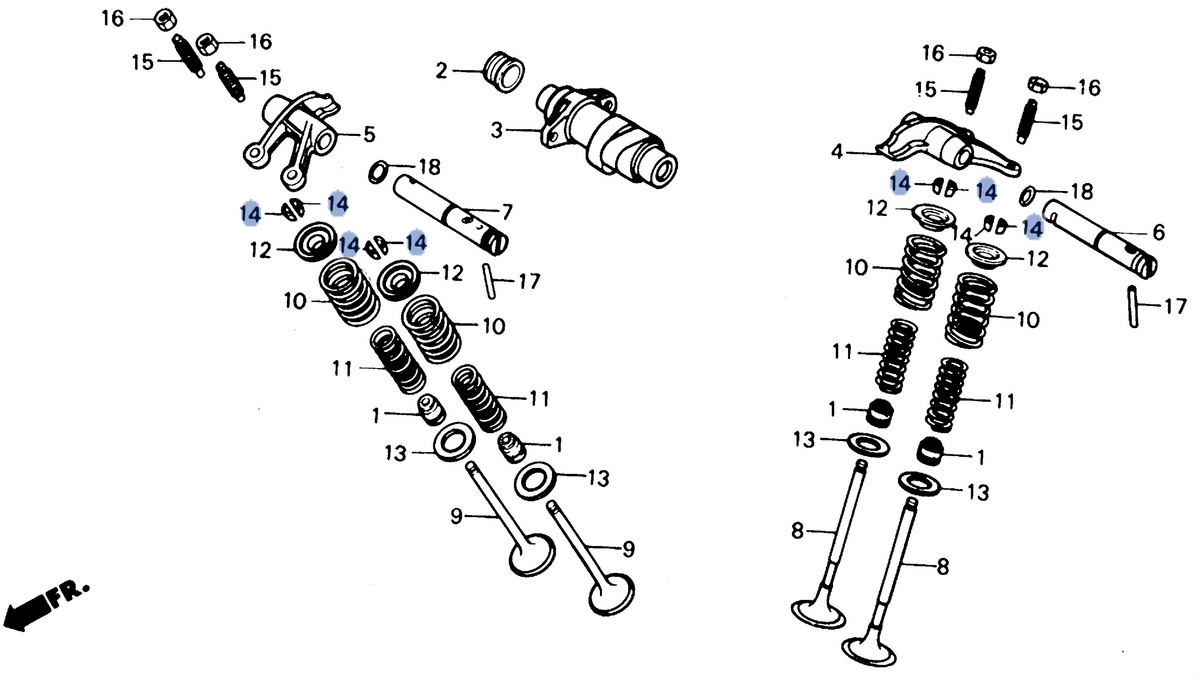 Honda OEM part 14781-HA0-770
