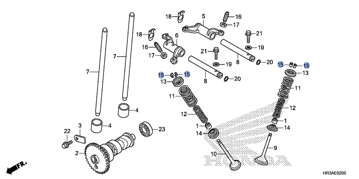 Honda OEM part 14781-MBB-003