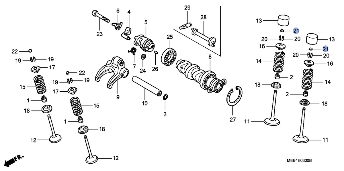 Honda OEM part 14927-MBB-000