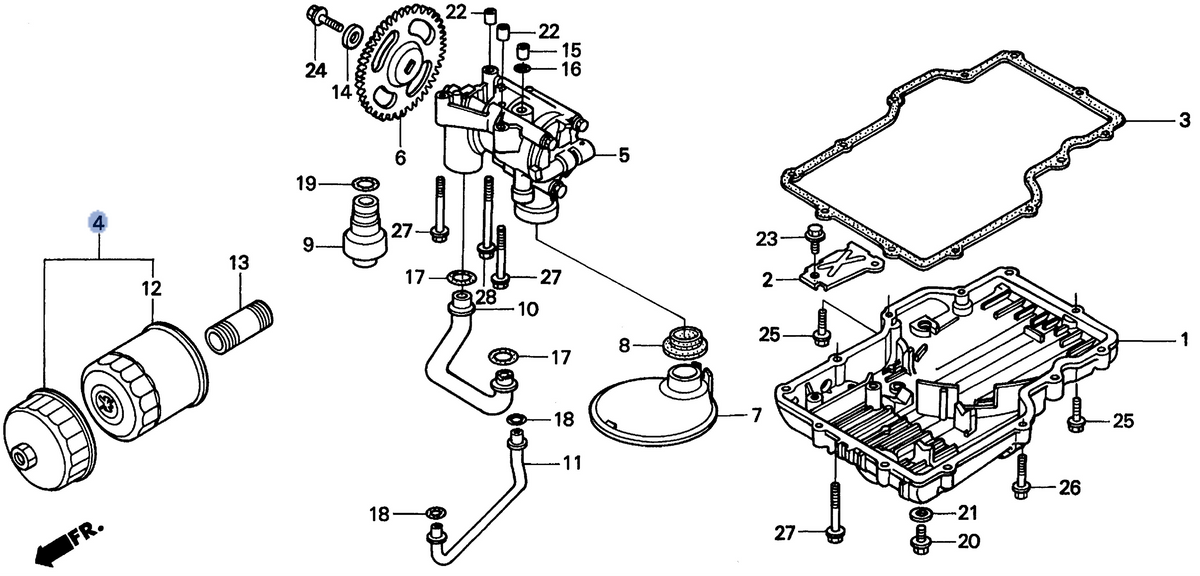 Honda OEM part 15010-MW0-000
