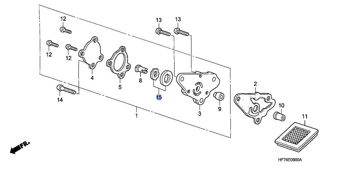 Honda OEM part 15021-GF6-000