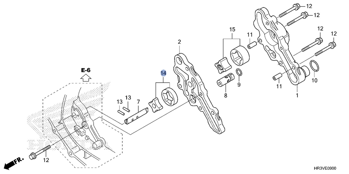 Honda OEM part 15021-HR3-HG1
