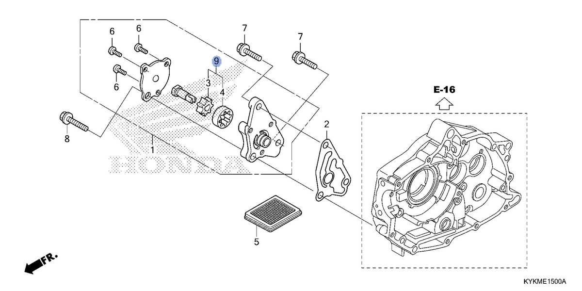 Honda OEM part 15021-K88-L00