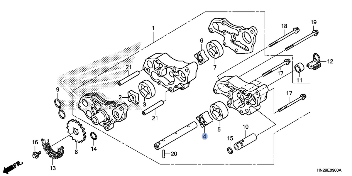Honda OEM part 15022-HR6-B01