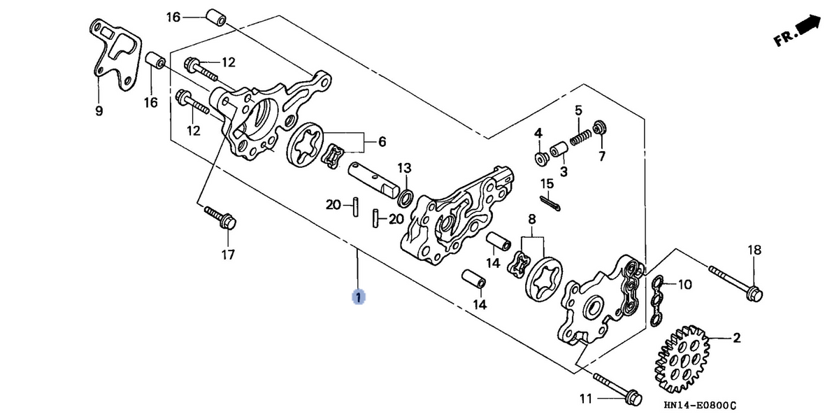 Honda OEM part 15100-HN1-000