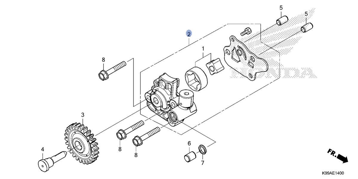 Honda OEM part 15100-K2K-B00