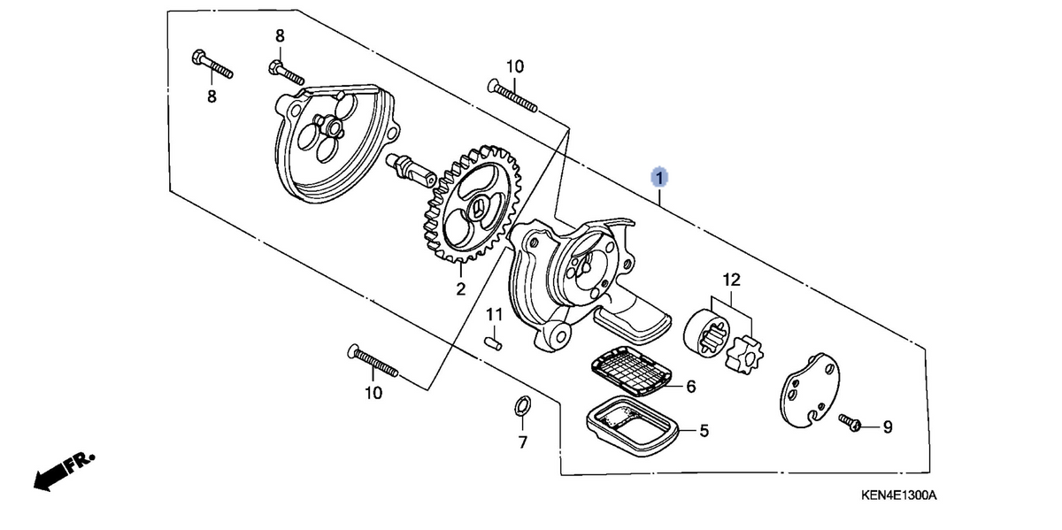 Honda OEM part 15100-KR3-630
