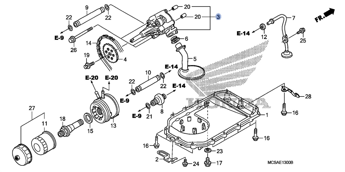 Honda OEM part 15100-MCS-010