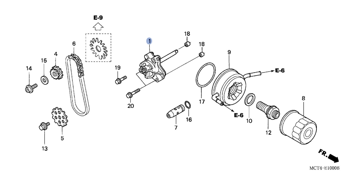 Honda OEM part 15100-MCT-010