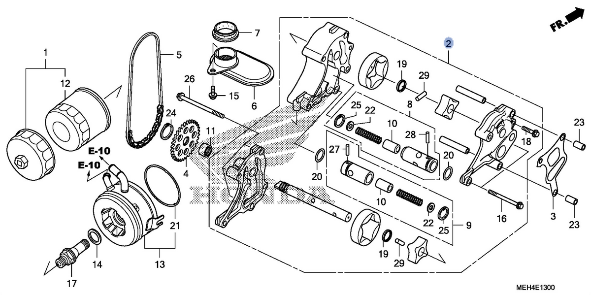 Honda OEM part 15100-MEH-000