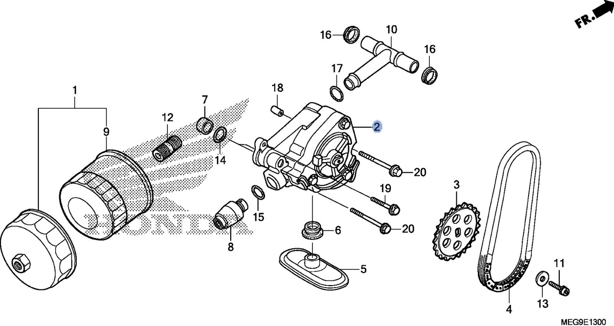 Honda OEM part 15100-MFE-A41