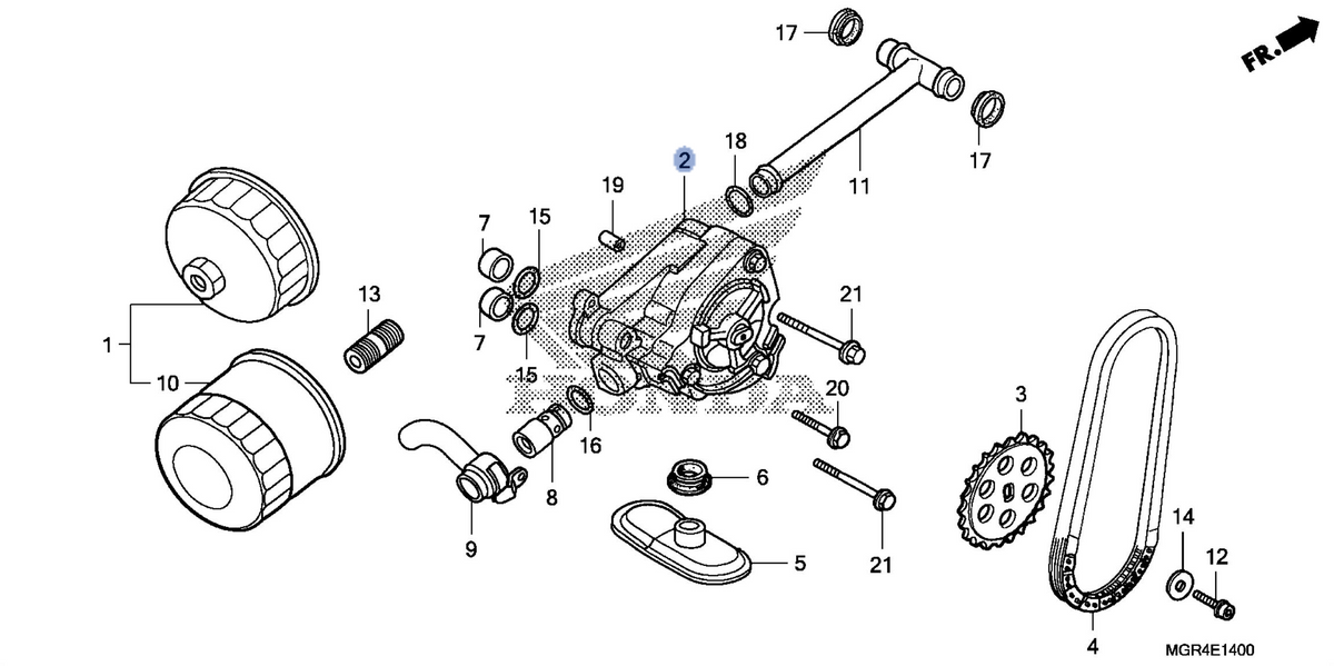 Honda OEM part 15100-MGR-671