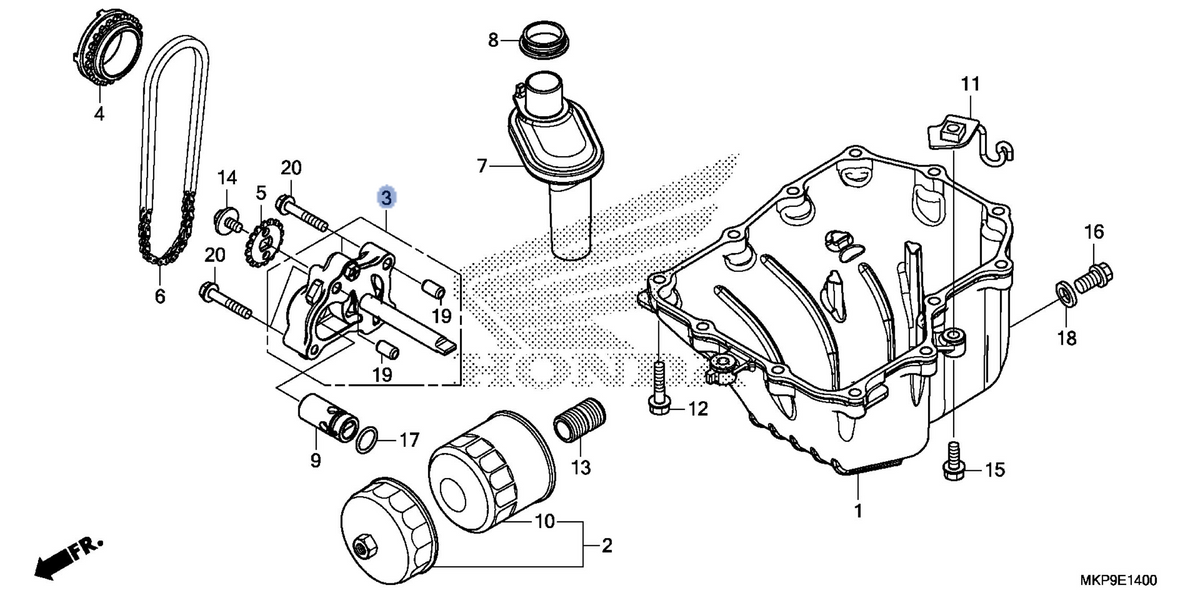 Honda OEM part 15100-MGZ-J00