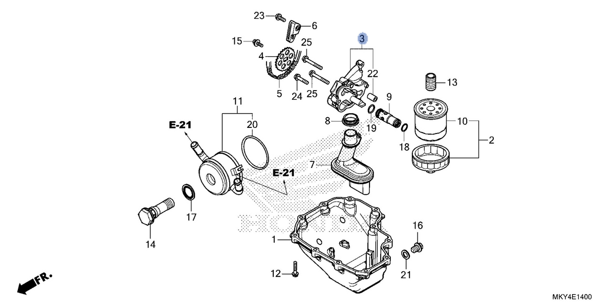 Honda OEM part 15100-MJE-D00