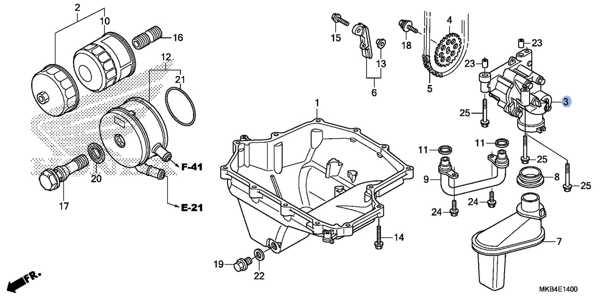 Honda OEM part 15100-MKF-D40