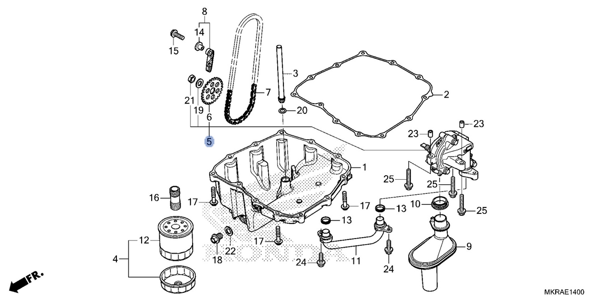 Honda OEM part 15100-MKR-305