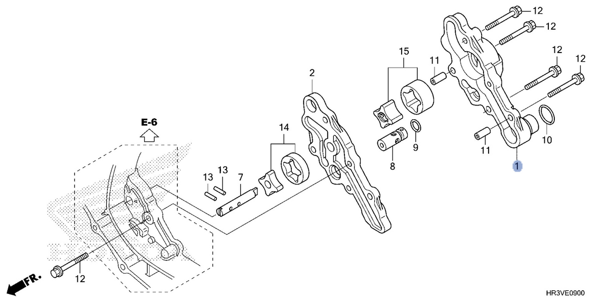 Honda OEM part 15101-HR3-HG0