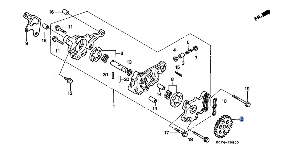 Honda OEM part 15105-KCY-670