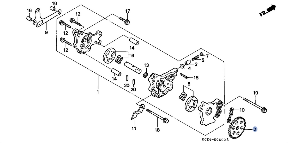 Honda OEM part 15105-KCZ-950