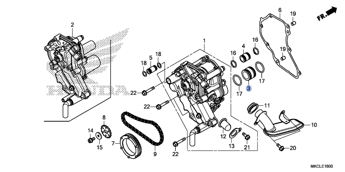 Honda OEM part 15106-MKC-A00