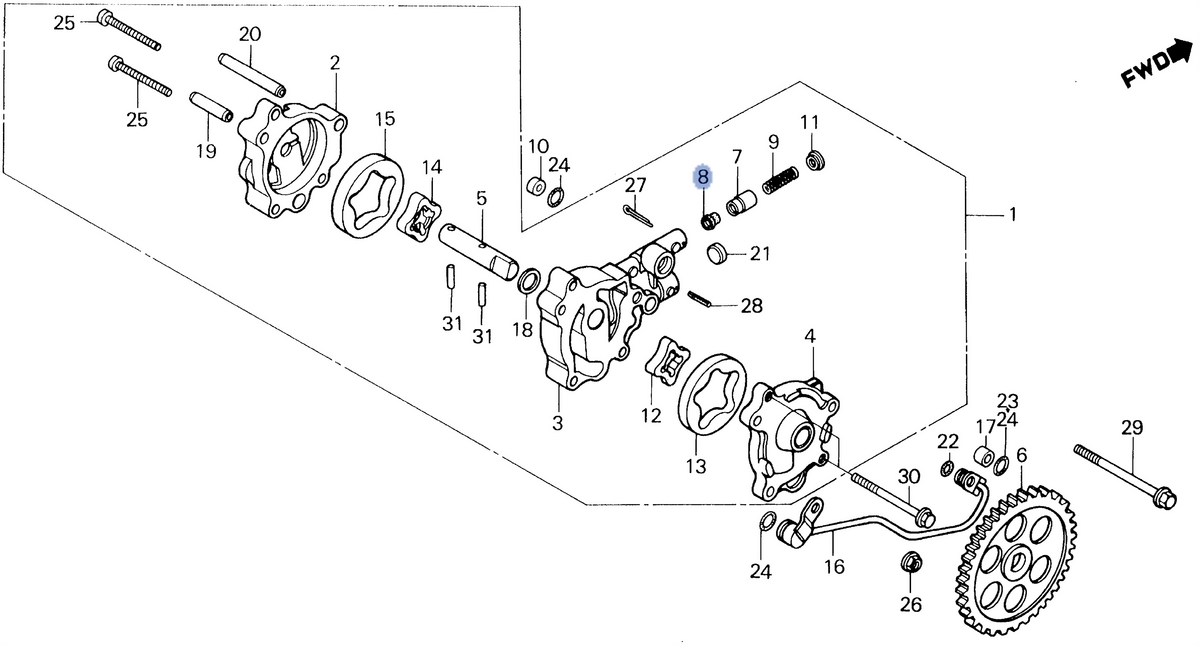 Honda OEM part 15107-MG3-000