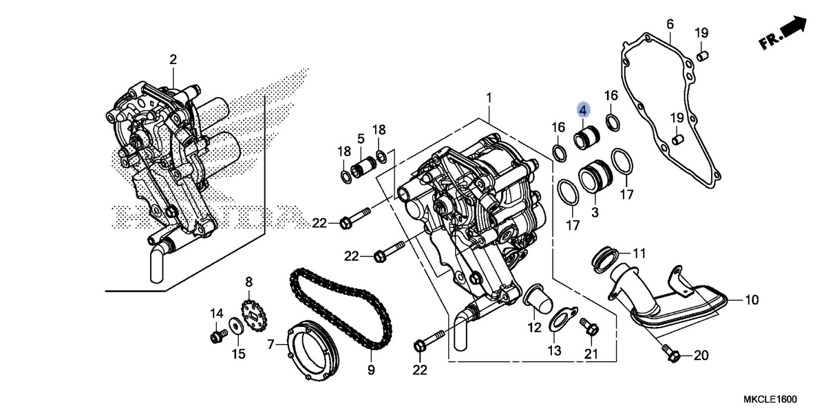 Honda OEM part 15107-MKC-A00