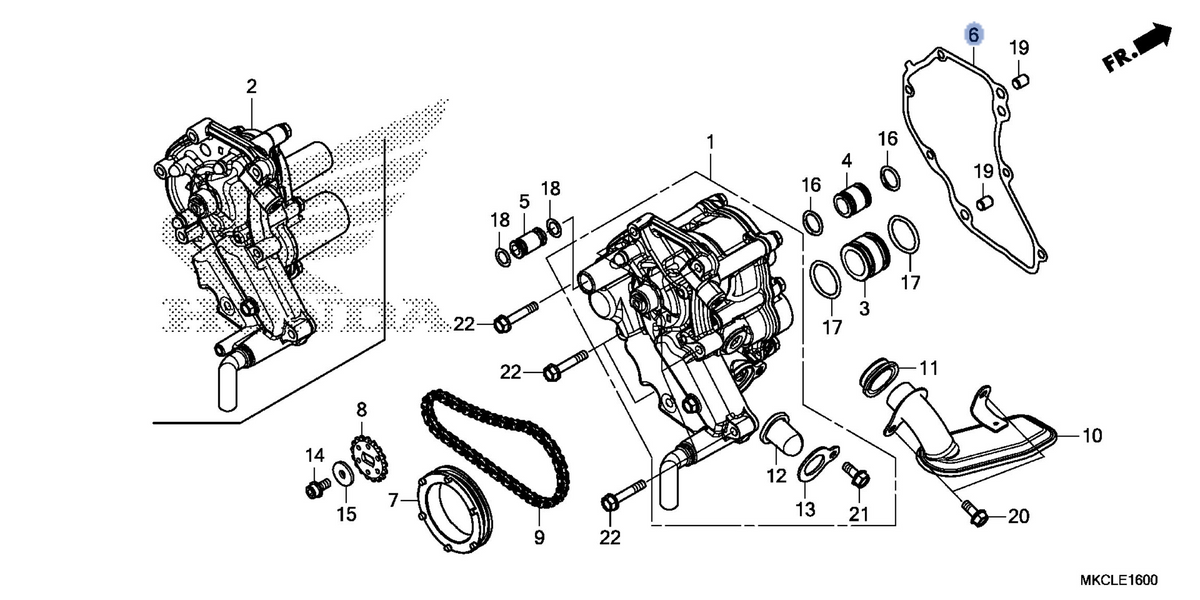 Honda OEM part 15115-MKC-A01
