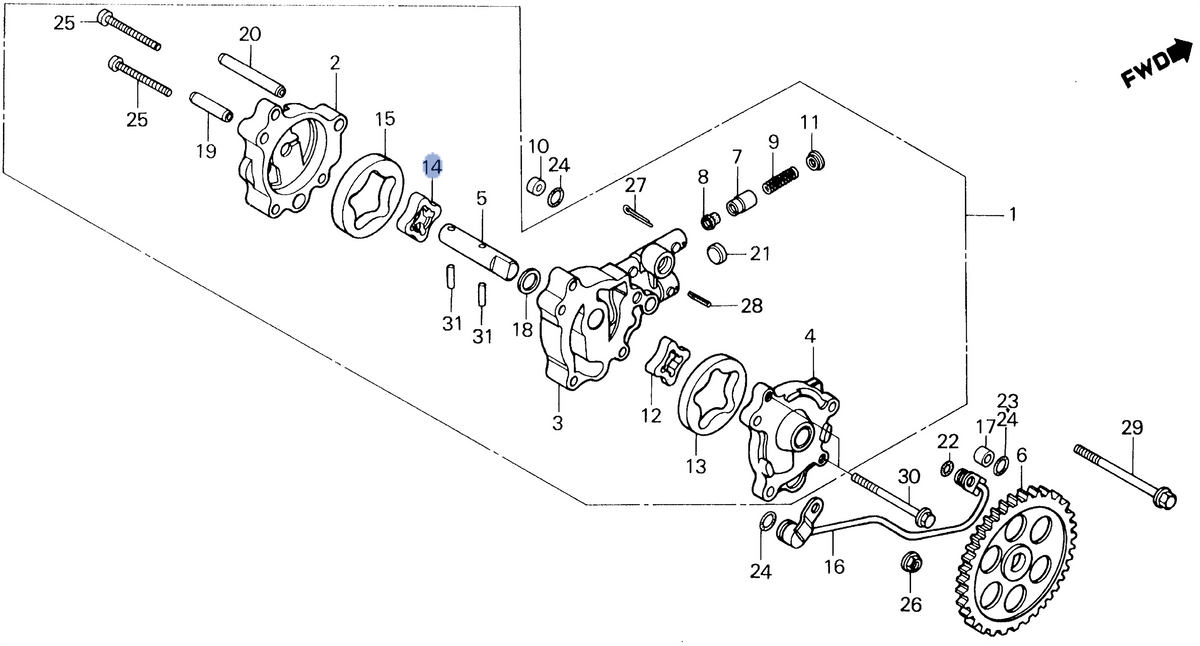 Honda OEM part 15121-MG3-000
