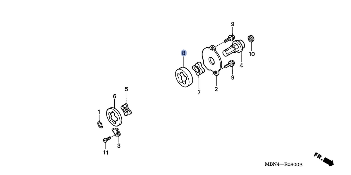 Honda OEM part 15122-MBN-671