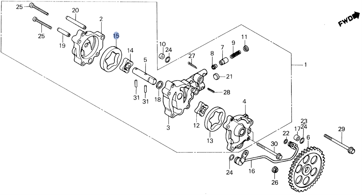 Honda OEM part 15122-MG3-000