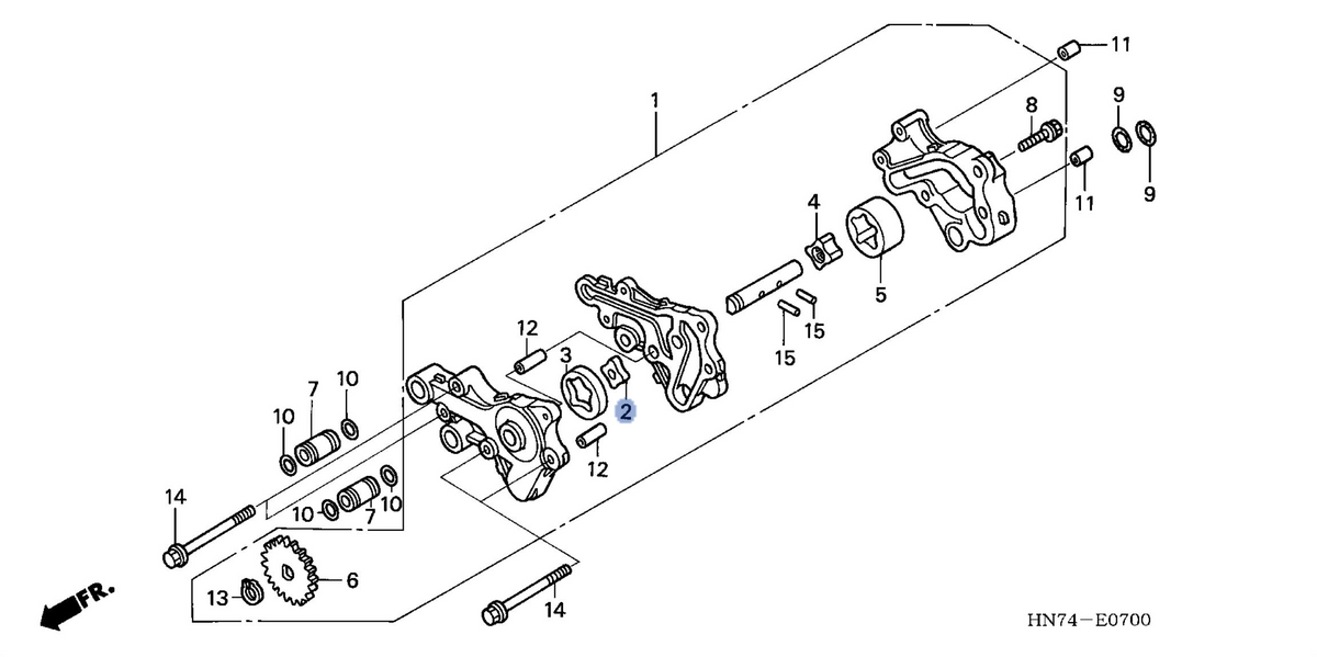 Honda OEM part 15126-HN7-003