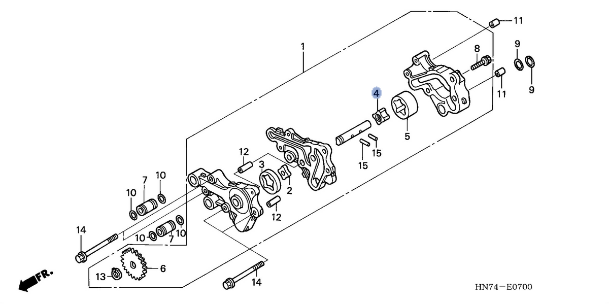 Honda OEM part 15128-HN7-003
