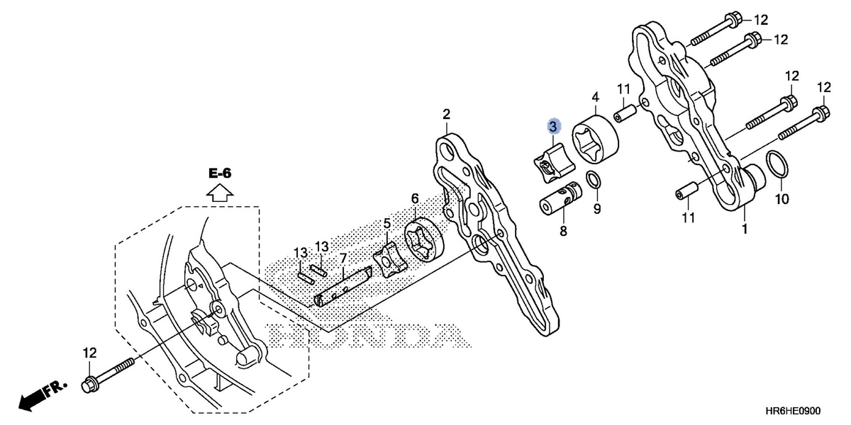 Honda OEM part 15128-HR6-A61