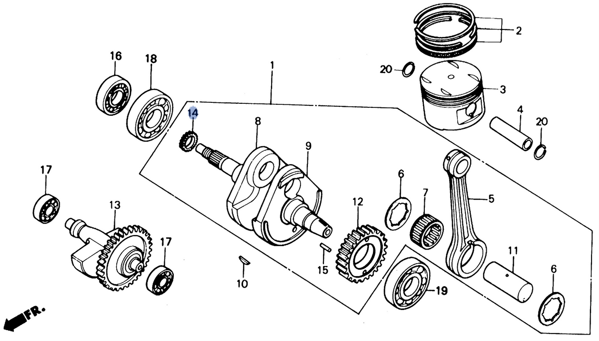 Honda OEM part 15130-HA0-300